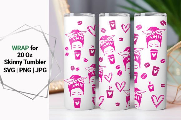 20oz Mom Life Coffee Cup Wrap: Graphics for Crafts