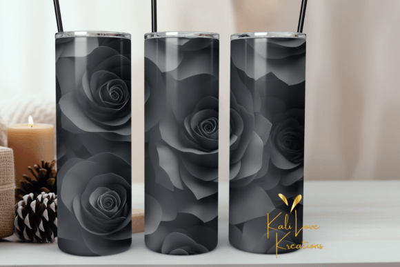 Black Roses 20oz Tumbler Wrap