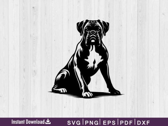 Boxer Dog SVG Graphics for Crafts