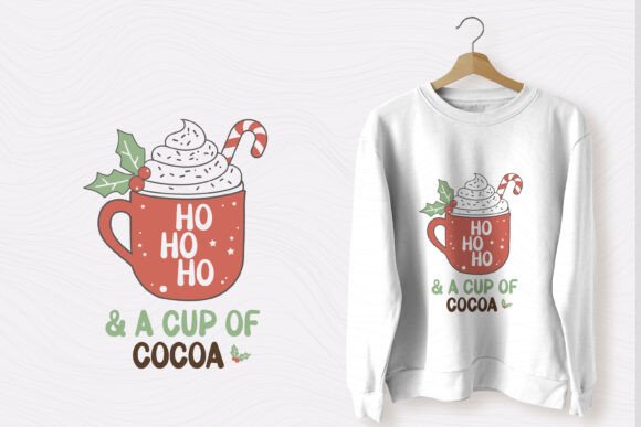 Christmas Funny SVG Ho Ho Ho a Cup: Graphics & T-Shirt Designs