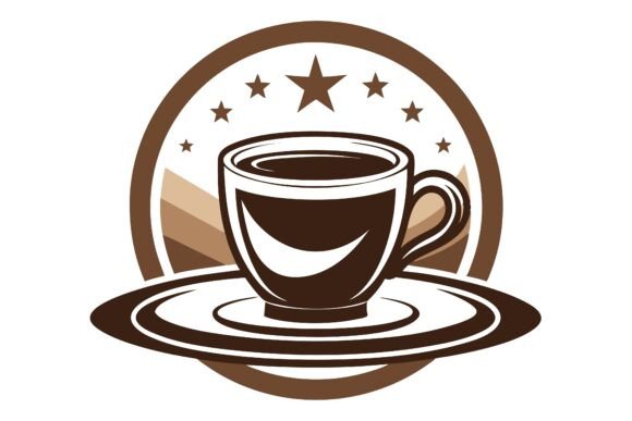 Coffee Cup Silhouette Retro Art Vector
