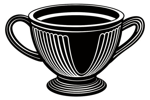 Creative Cup Silhouette Vector Art: Graphics & Illustrations