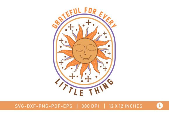 Grateful for Little Thing: Celestial SVG Graphics for Crafts