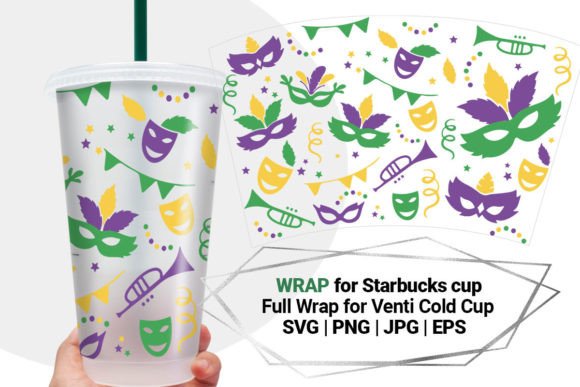 Mardi Gras Wrap SVG for Starbucks: A Crafts & Graphics Review