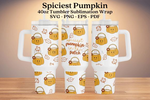 Spiciest Pumpkin Graphics for Tumbler Wraps