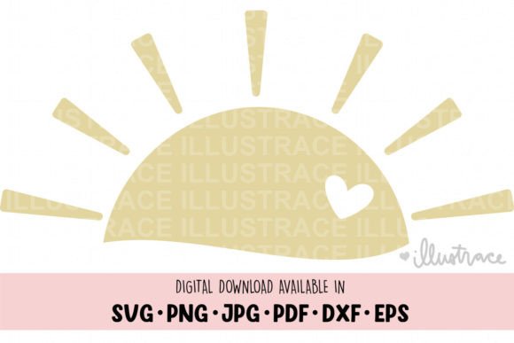Sunset SVG & Baby Art Graphics for Crafts